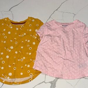 Two Toddler Girls T Shirts Short Sleeve 3T